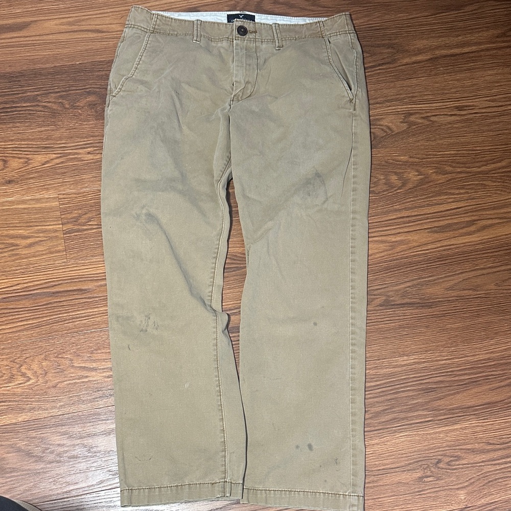 American Eagle Outfitters Original Straight Khaki Work Pants – Men’s 33x30